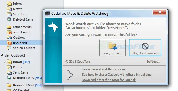 CodeTwo Move and Delete Watchdog Tangkapan layar 1