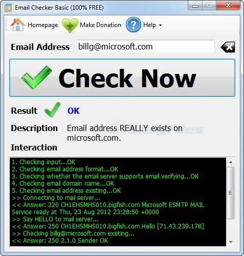 Email Checker Basic Tangkapan layar 1