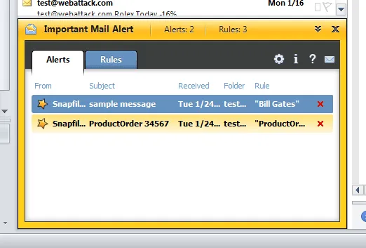 Important Mail Alert for Outlook Tangkapan layar 2