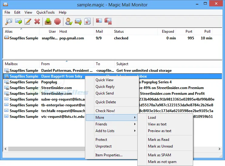 Magic Mail Monitor Tangkapan layar 1