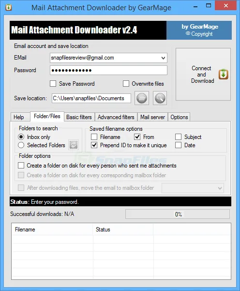 Mail Attachment Downloader Tangkapan layar 1