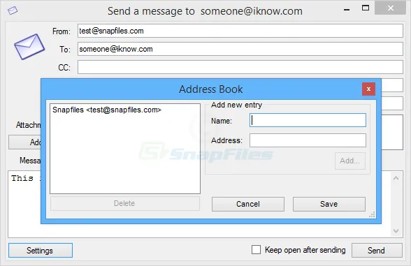 SMTP Mail Sender Tangkapan layar 2