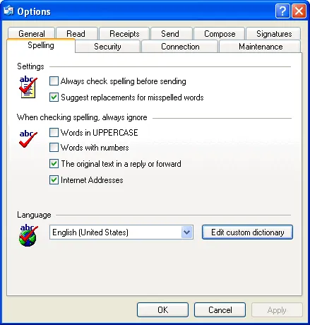 Spell Checker For OE Tangkapan layar 2