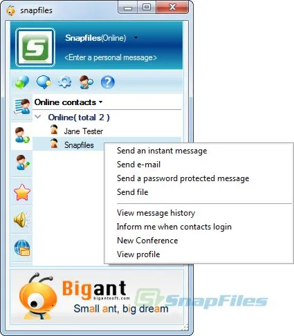 BigAnt Office Messenger Tangkapan layar 1