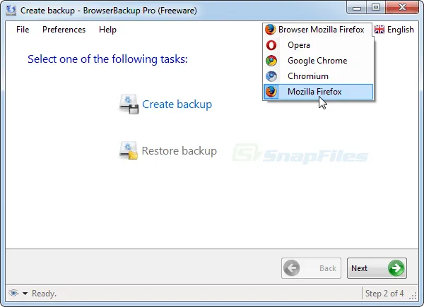 BrowserBackup Pro Tangkapan layar 1