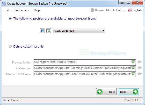 BrowserBackup Pro Tangkapan layar 2