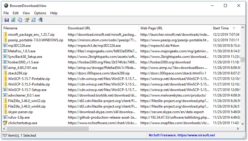 BrowserDownloadsView Tangkapan layar 1