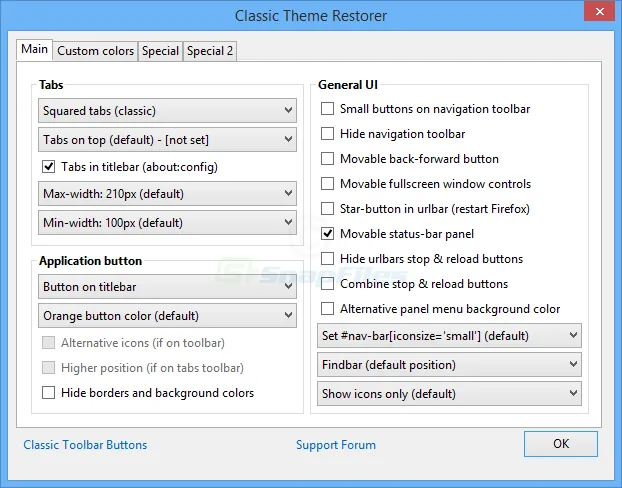 Classic Theme Restorer Tangkapan layar 1