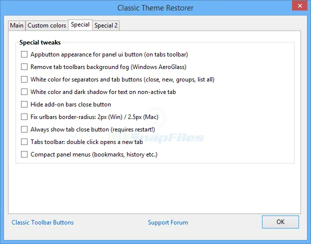 Classic Theme Restorer Tangkapan layar 2