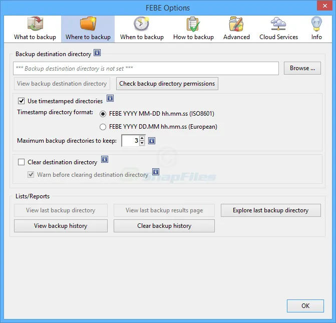 Firefox Extension Backup (FEBE) Tangkapan layar 2