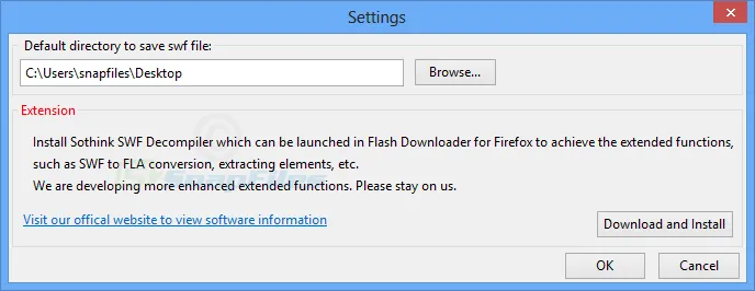 Flash Downloader for Firefox Tangkapan layar 2