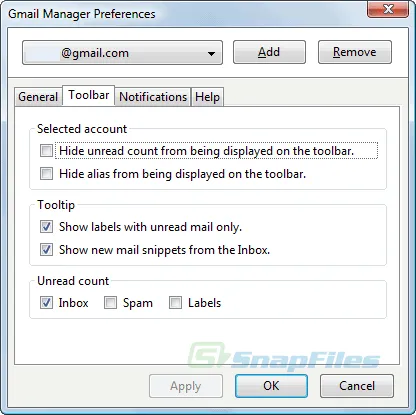 Gmail Manager Tangkapan layar 2