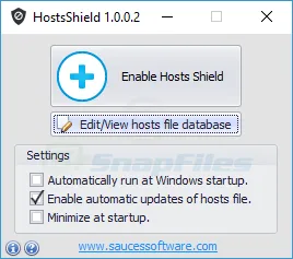 HostsShield Tangkapan layar 1