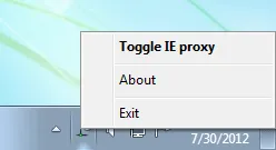 IE Proxy Toggle Tangkapan layar 1