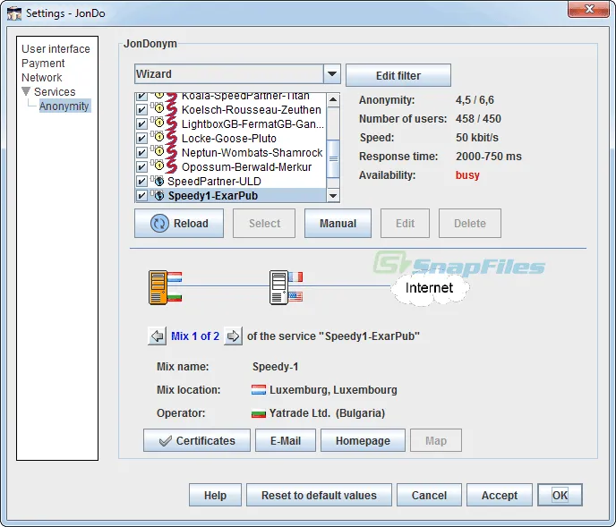 JAP Anon Proxy Tangkapan layar 2