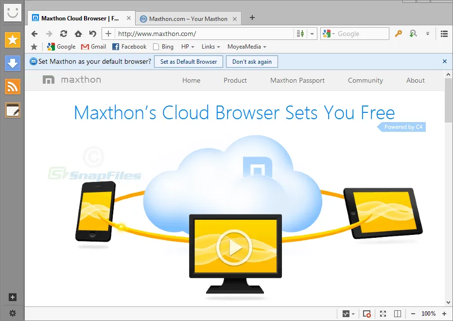 Maxthon Tangkapan layar 1