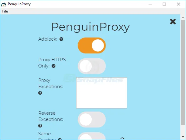 PenguinProxy Tangkapan layar 2