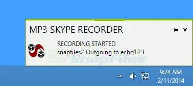 MP3 Skype Recorder Tangkapan layar 2