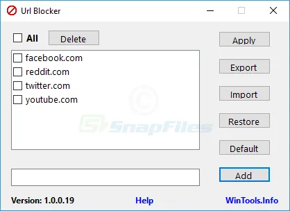 Url Blocker Tangkapan layar 1