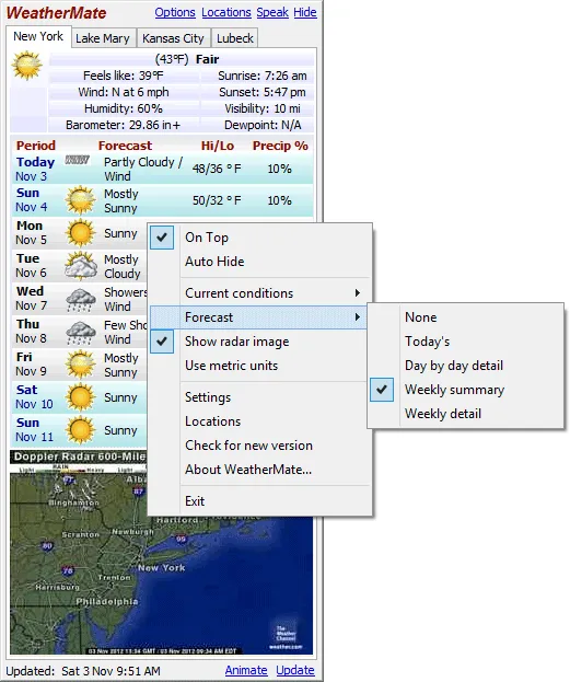 WeatherMate Tangkapan layar 2