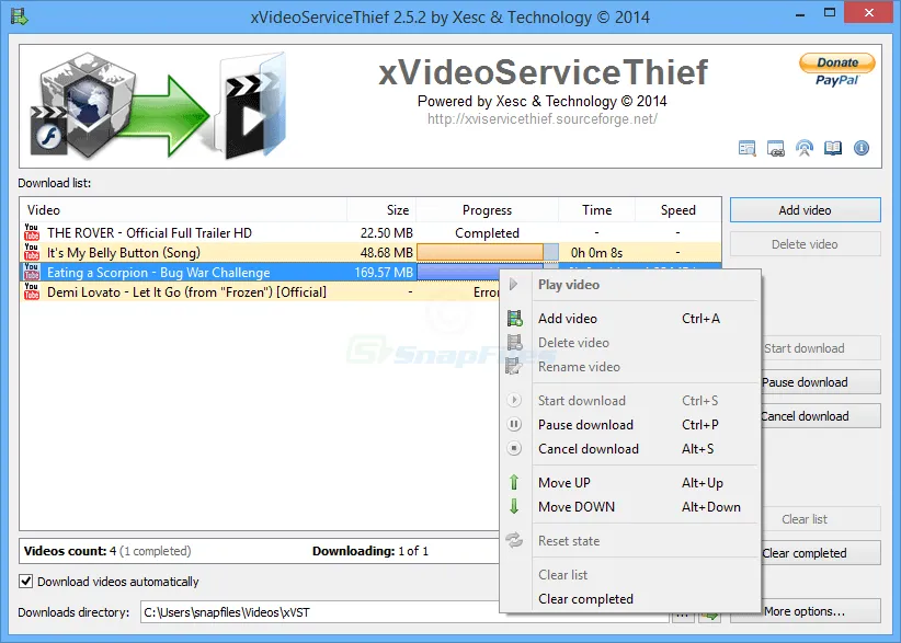 xVideoServiceThief Tangkapan layar 1