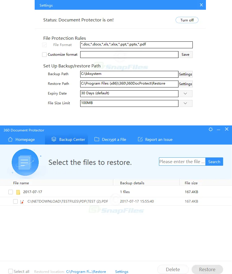 360 Document Protector Tangkapan layar 2