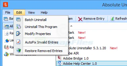 Absolute Uninstaller Tangkapan layar 2