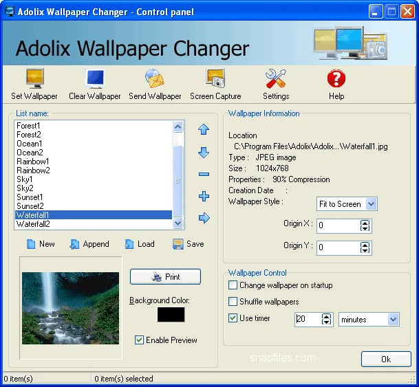 Adolix Wallpaper Changer Tangkapan layar 1
