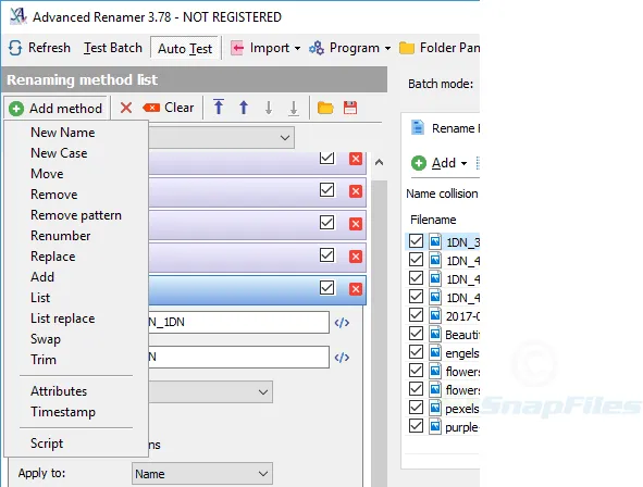 Advanced Renamer Tangkapan layar 2