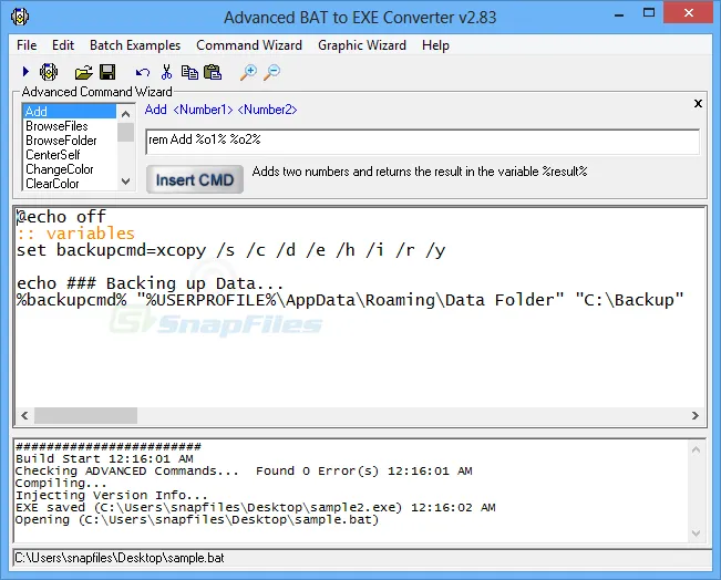 Advanced BAT to EXE Converter Tangkapan layar 1