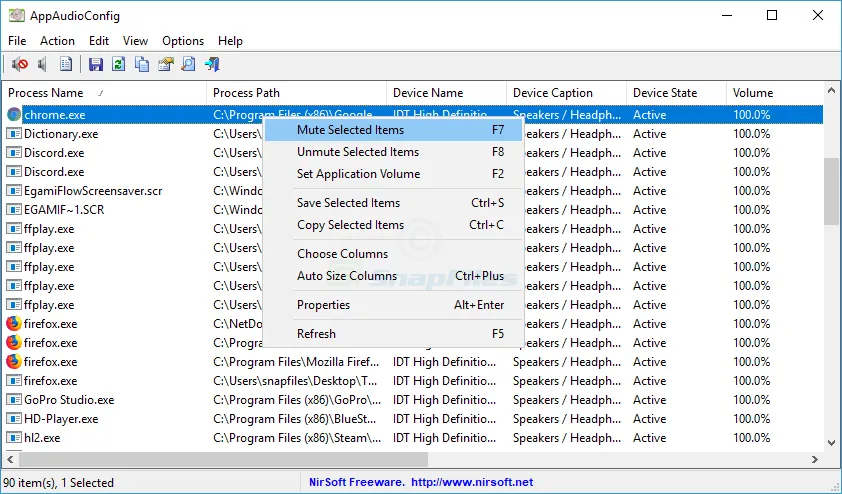 AppAudioConfig Tangkapan layar 1