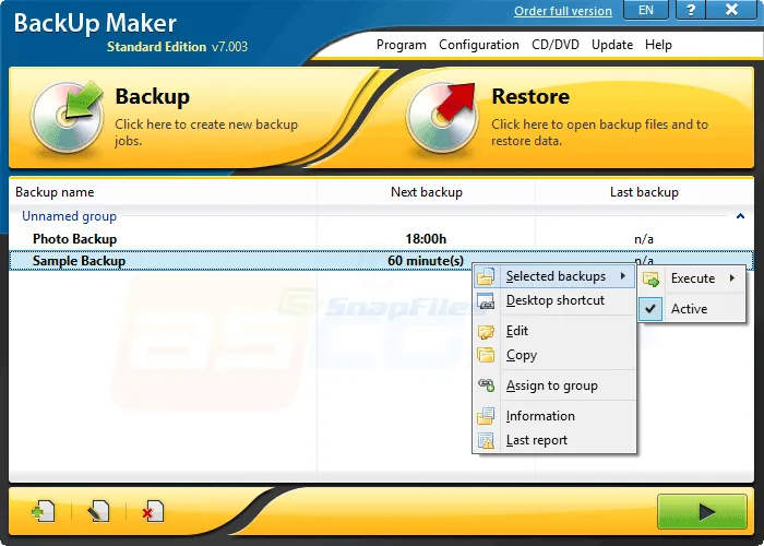 BackUp Maker Tangkapan layar 1