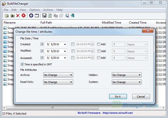 BulkFileChanger Tangkapan layar 1