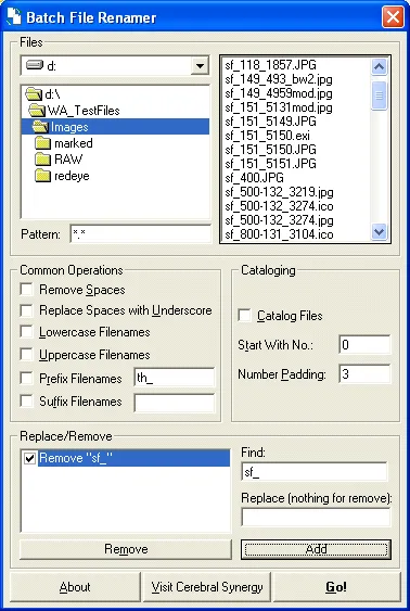 Batch File Renamer Tangkapan layar 1