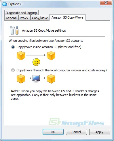 CloudBerry Explorer for Amazon S3 Tangkapan layar 2