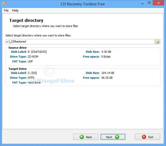 CD Recovery Toolbox Free Tangkapan layar 2