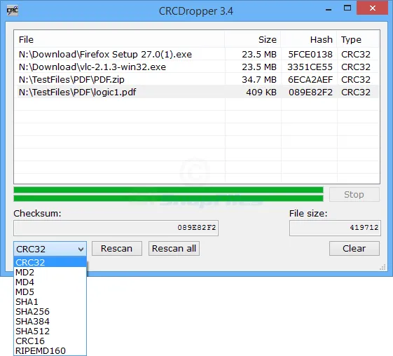 CRCDropper Tangkapan layar 1