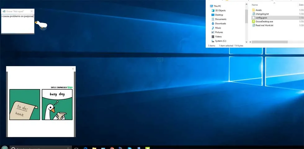 Desktop Goose Tangkapan layar 1