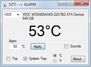 DiskAlarm Tangkapan layar 1