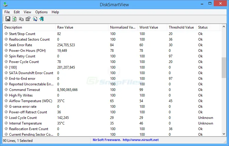 DiskSmartView Tangkapan layar 1