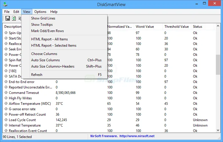 DiskSmartView Tangkapan layar 2