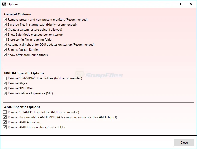 Display Driver Uninstaller Tangkapan layar 2