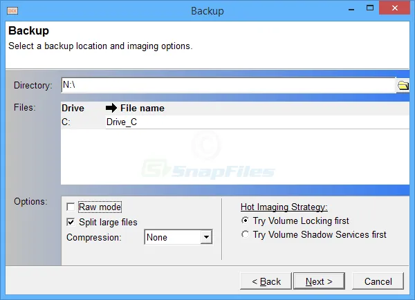 DriveImage XML (Private Edition) Tangkapan layar 2