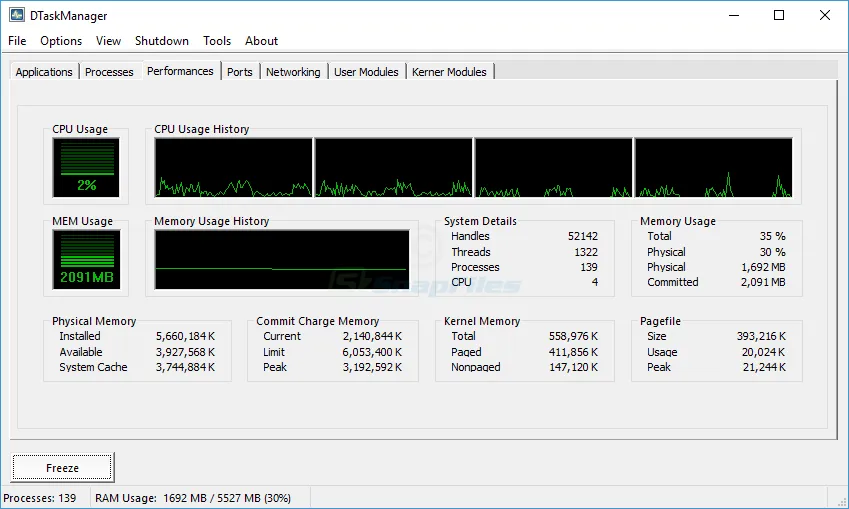 DTaskManager Tangkapan layar 2