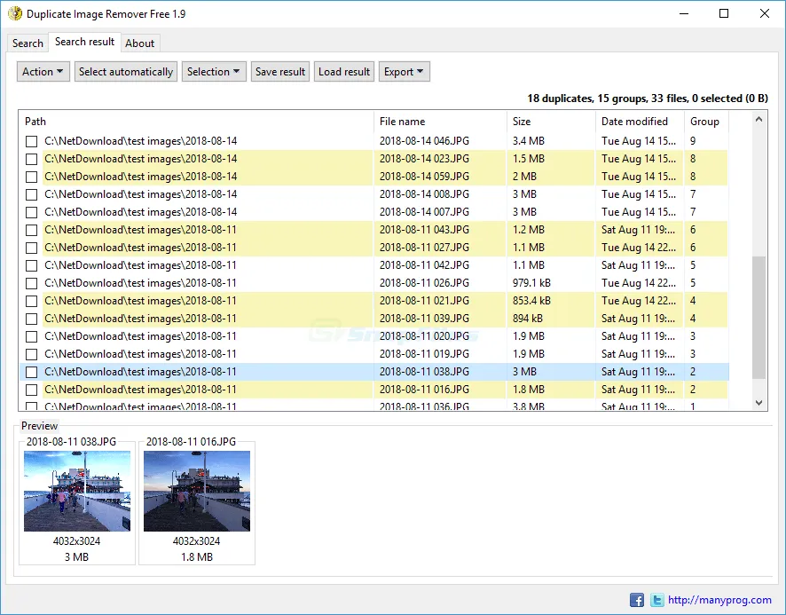Duplicate Image Remover Free Tangkapan layar 2