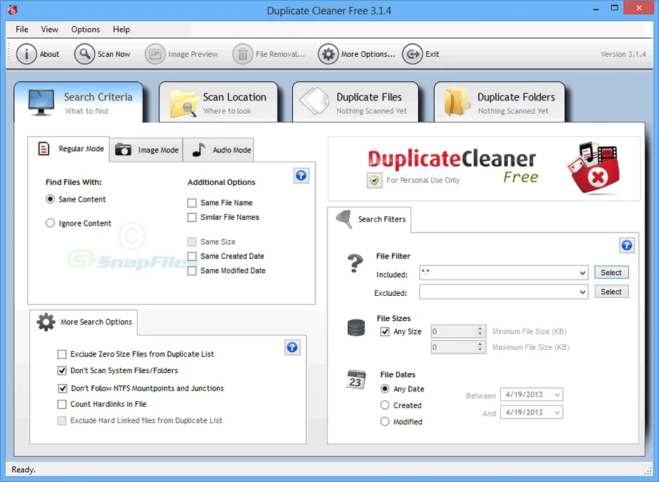 Duplicate Cleaner Free Tangkapan layar 1