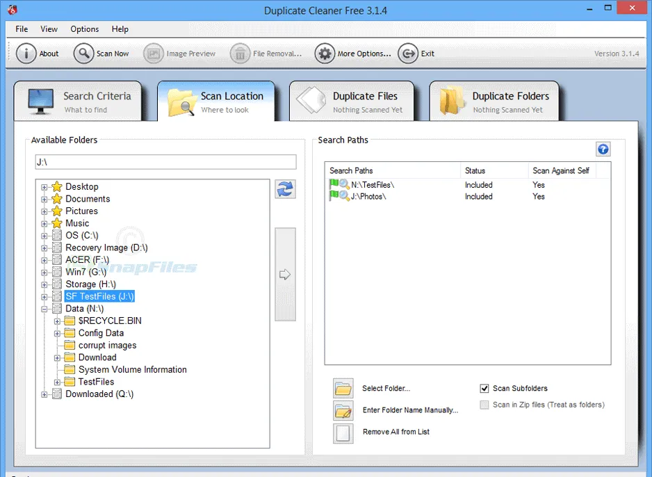 Duplicate Cleaner Free Tangkapan layar 2