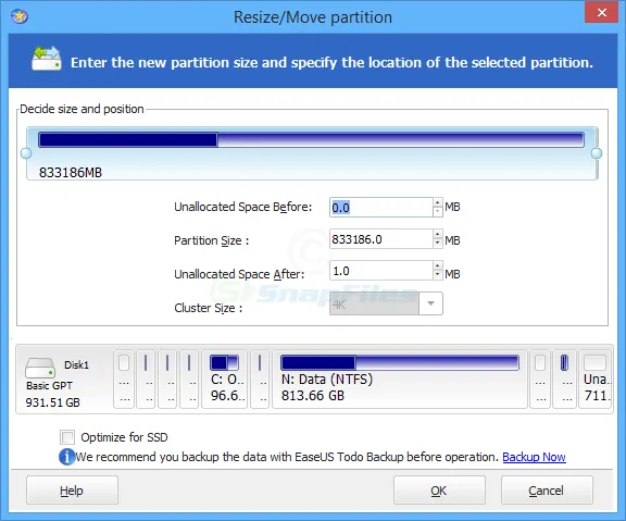 EaseUS Partition Master Tangkapan layar 2