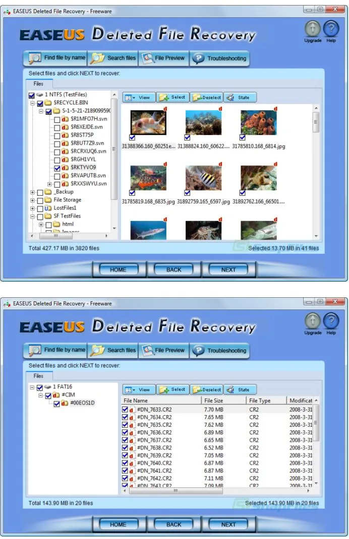 EaseUS Deleted File Recovery Tangkapan layar 2