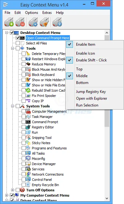 Easy Context Menu Tangkapan layar 1